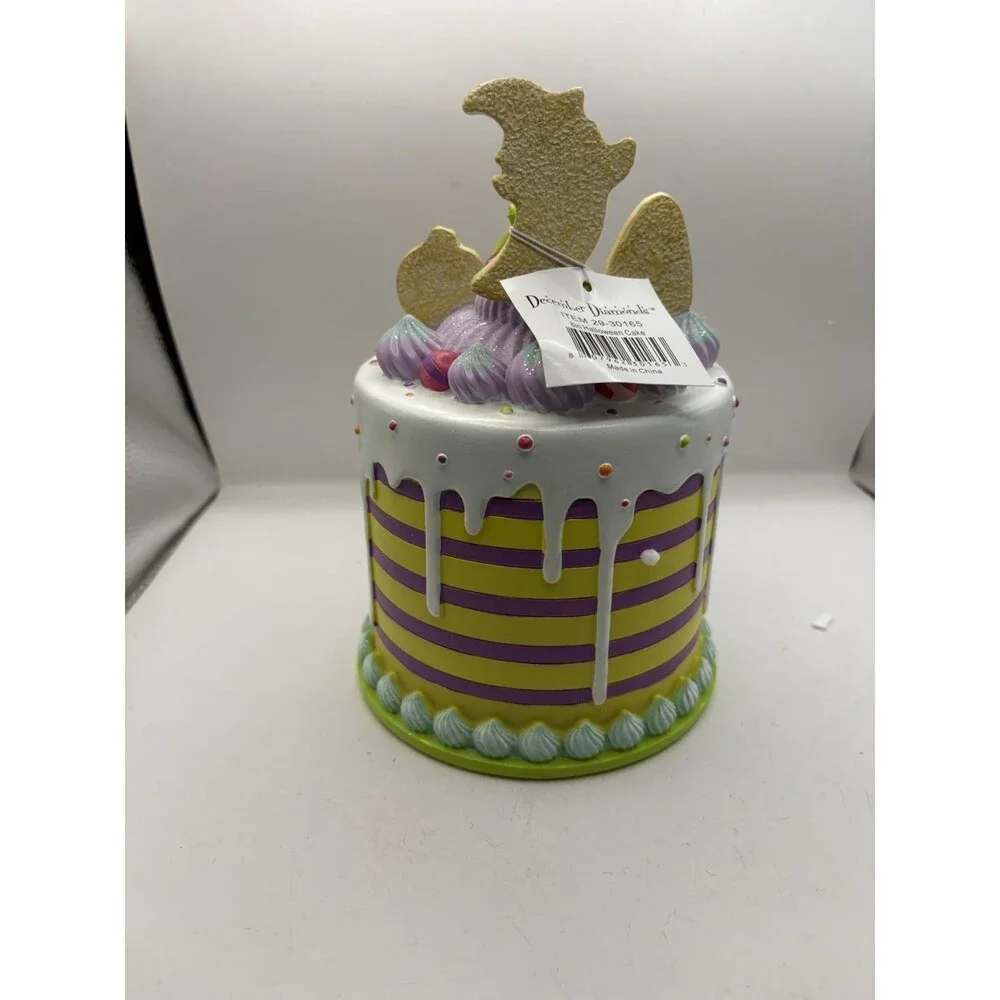 December Diamonds HALLOWEEN CAKE Ghosts Cookies Ghost Pumpkins NEW BOXED 8” NIB